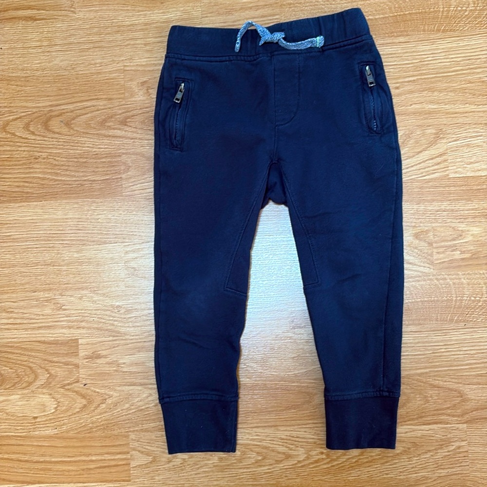 J Crew Crewcuts Boys Navy Drawstring Joggers SZ 5